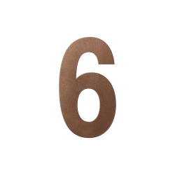 GPF9800A20250-6 BRONZE BLEND, HUISNUMMER 6/ 250 MM