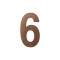 GPF9800A20250-6 BRONZE BLEND, HUISNUMMER 6/ 250 MM