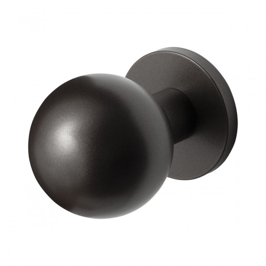 GPF9822.A1 DARK BLEND KOGEL VOORDEURKNOP 63MM OP ROZET 63MM