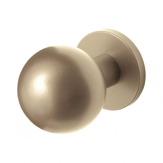 GPF9822.A4 CHAMPAGNE BLEND KOGEL VOORDEURKNOP 63MM OP ROZET 63MM