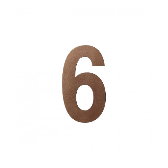 GPF9800.A2.0200-6 BRONZE BLEND HUISNUMMER 6 L/ 200MM GPF9800.A2.0200-6 BRONZE BLEND HUISNUMMER 6 L/ 200MM