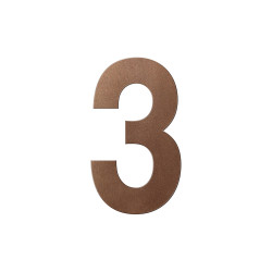 GPF9800A20250-3 BRONZE BLEND, HUISNUMMER 3/ 250 MM