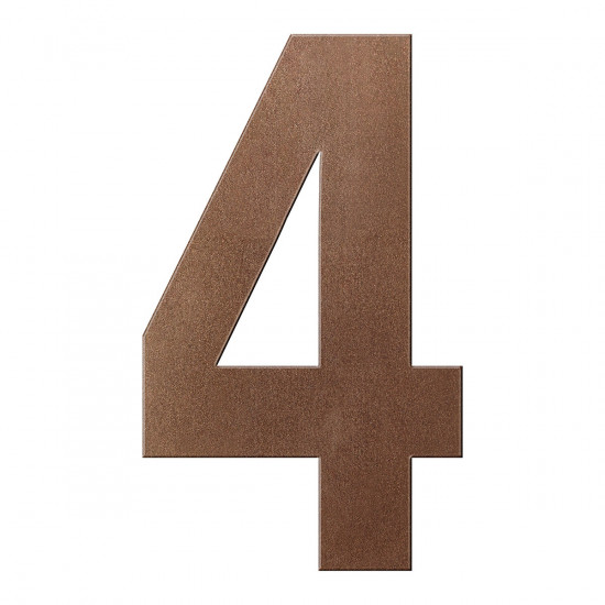 GPF9800.A2.0400-4 BRONZE BLEND HUISNUMMER 4 XXL/ 400MM