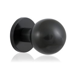 GPF9822P1400 PVD ANTRACIET, KOGEL VOORDEURKNOP 63MM OP ROZET 63MM