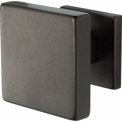 GPF9825A10400 DARK BLEND, VIERKANTE VOORDEURKNOP 70X70MM OP ROZET 53X53X8MM