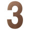 GPF9800A20400-3 BRONZE BLEND, HUISNUMMER 3/ 400 MM