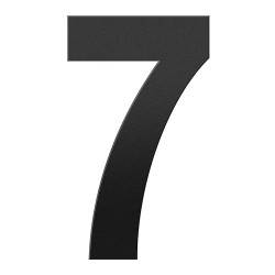 GPF9800610400-7 ZWART, HUISNUMMER 7/ 400 MM