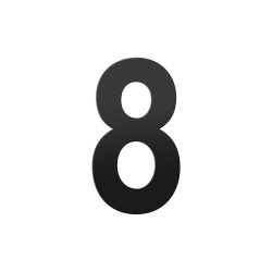 GPF9800610250-8 ZWART, HUISNUMMER 8/ 250 MM