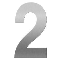 GPF9800090400-2 RVS GEBORSTELD, HUISNUMMER 2/ 400 MM