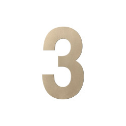 GPF9800A40250-3 CHAMPAGNE BLEND, HUISNUMMER 3/ 250 MM