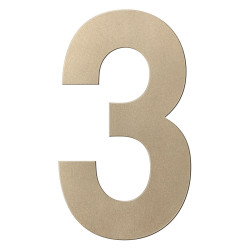 GPF9800A40400-3 CHAMPAGNE BLEND, HUISNUMMER 3/ 400 MM