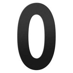 GPF9800610400-0 ZWART, HUISNUMMER 0/ 400 MM