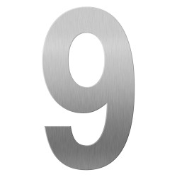 GPF9800090400-9 RVS GEBORSTELD, HUISNUMMER 9/ 400 MM