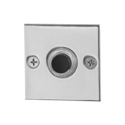 GPF982648400 RVS GEPOLIJST, BELDRUKKER VIERKANT 50X50X2MM MET ZWARTE BUTTON GPF982648400 RVS GEPOLIJST, BELDRUKKER VIERKANT 50X50X2MM MET ZWARTE BUTTON