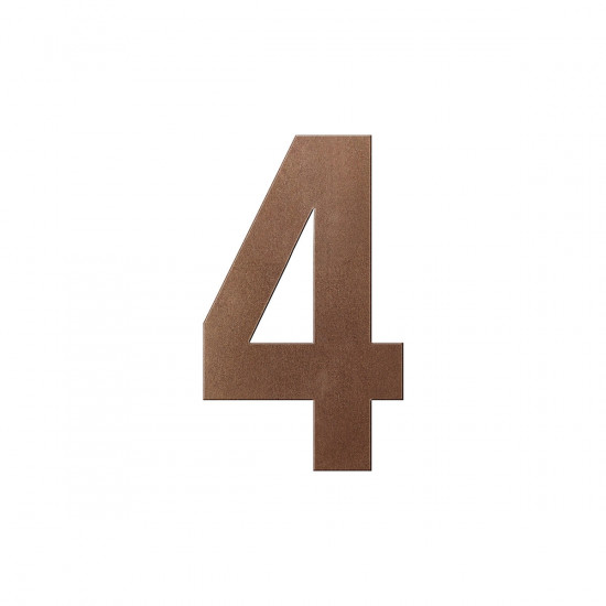 GPF9800.A2.0250-4 BRONZE BLEND HUISNUMMER 4 XL/ 250MM