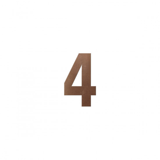 GPF9800.A2.0150-4 BRONZE BLEND HUISNUMMER 4/ 150MM GPF9800.A2.0150-4 BRONZE BLEND HUISNUMMER 4/ 150MM