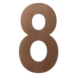 GPF9800A20400-8 BRONZE BLEND, HUISNUMMER 8/ 400 MM