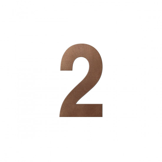 GPF9800.A2.0200-2 BRONZE BLEND HUISNUMMER 2 L/ 200MM GPF9800.A2.0200-2 BRONZE BLEND HUISNUMMER 2 L/ 200MM