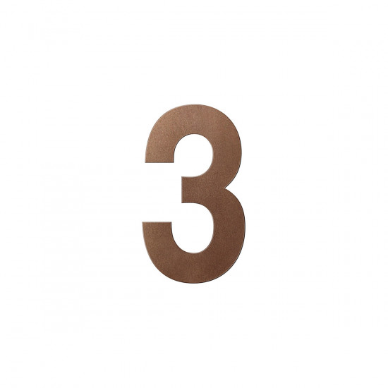 GPF9800.A2.0200-3 BRONZE BLEND HUISNUMMER 3 L/ 200MM GPF9800.A2.0200-3 BRONZE BLEND HUISNUMMER 3 L/ 200MM