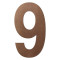 GPF9800A20400-9 BRONZE BLEND, HUISNUMMER 9/ 400 MM
