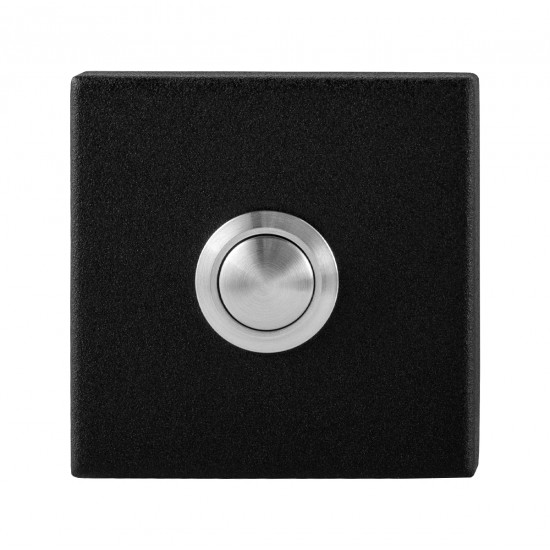 GPF8827.02 DEURBEL MET RVS BUTTON VIERKANT 50X50X8MM ZWART GPF8827.02 DEURBEL MET RVS BUTTON VIERKANT 50X50X8MM ZWART