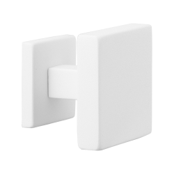 GPF882562400 WIT, VIERKANTE VOORDEURKNOP 70X70MM OP ROZET 53X53X8MM