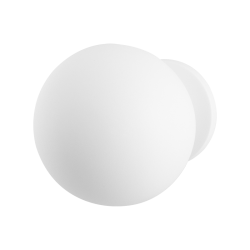 GPF882462400 WIT, KOGEL VOORDEURKNOP 100 MM OP ROZET 70 MM