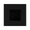 GPF87146100A ZWART, SCHUIFDEURKOM VIERKANT 30X30MM