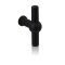GPF8508.40 ZWART MEUBELKNOP HIPI 10MM/ HOOGTE 40MM