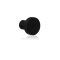 GPF850461025 ZWART, MEUBELKNOP ROND 25MM/ HOOGTE 21MM