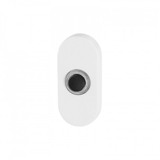 GPF8826.44 DEURBEL MET ZWARTE BUTTON OVAAL 70X32X10MM WIT GPF8826.44 DEURBEL MET ZWARTE BUTTON OVAAL 70X32X10MM WIT