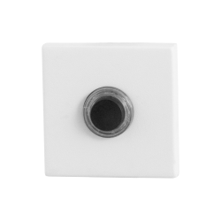 GPF882642400 WIT, BELDRUKKER VIERKANT 50X50X8MM MET ZWARTE BUTTON GPF882642400 WIT, BELDRUKKER VIERKANT 50X50X8MM MET ZWARTE BUTTON