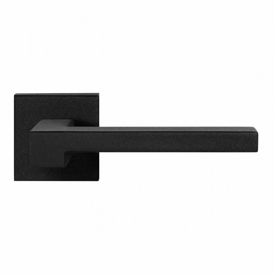 GPF8285.02 RAA DEURKRUK OP VIERKANTE ROZET ZWART, 50X50X8MM
