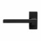GPF8285610200-01 ZWART, RAA DEURKRUK OP RECHTHOEKIGE ROZET 70X32X10MM, LINKSWIJZEND