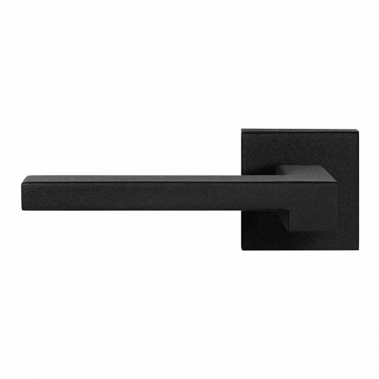 GPF8285.02L RAA DEURKRUK OP VIERKANTE ROZET ZWART, 50X50X8MM