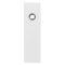 GPF810055857 WIT, KORTSCHILD RECHTHOEKIG ENKELVEREND 169X46X8,5 MM WC57/5 GROTE KNOP