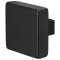 GPF8950.61 ZWART VIERKANTE KNOP 60X60X16MM VAST INCL. KNOPVASTZETTER
