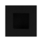GPF87146100C ZWART, SCHUIFDEURKOM VIERKANT 50X50MM
