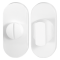 GPF891044110 WIT, TOILETGARNITUUR OVAAL 70X32MM STIFT 8MM