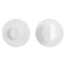 GPF891140110 WIT, TOILETGARNITUUR ROND 50X8MM STIFT 5MM GROTE KNOP