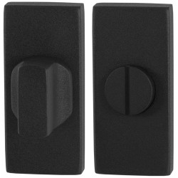 GPF891001110 ZWART, TOILETGARNITUUR RECHTHOEKIG 70X32MM STIFT 8MM GROTE KNOP GPF891001110 ZWART, TOILETGARNITUUR RECHTHOEKIG 70X32MM STIFT 8MM GROTE KNOP
