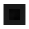 GPF87146100D ZWART, SCHUIFDEURKOM VIERKANT 60X60MM