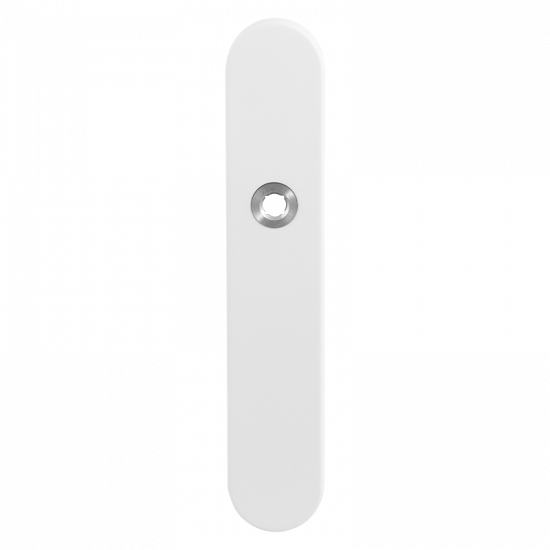 GPF8100.60 LANGSCHILD AFGEROND BLIND 218X40X8,5MM WIT