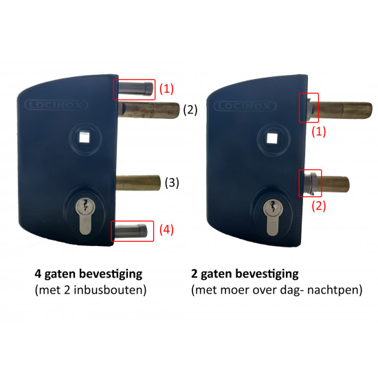 LOCINOX OUD MODEL -2- INDUSTRIEEL SLOT 40-60 MM ZILVER LOCINOX OUD MODEL -2- INDUSTRIEEL SLOT 40-60 MM ZILVER