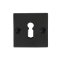 GPF690108107 SMEEDIJZER ZWART, SLEUTELROZET VIERKANT 52X52X4MM