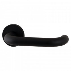 GPF805VZR ZWART STRUCTUUR U-MODEL 19MM DEURKRUK OP ROZET 53X6MM GATDEE