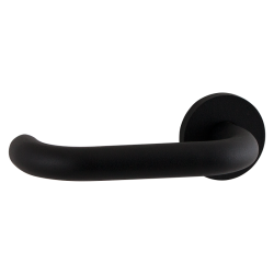 GPF805VZ0200 ZWART, U-MODEL 19MM DEURKRUK OP ROZET GATDEEL LINKS GPF805VZ0200 ZWART, U-MODEL 19MM DEURKRUK OP ROZET GATDEEL LINKS