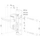 Locinox Anti-Paniekslot 40-60 met halve klink - zilver