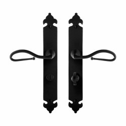 GPF6260600885-25 SMEEDIJZER ZWART, LUMI DEURKRUK OP LANGSCHILD SMEEDIJZER ZWART 291X41X4 MM GPF6260600885-25 SMEEDIJZER ZWART, LUMI DEURKRUK OP LANGSCHILD SMEEDIJZER ZWART 291X41X4 MM