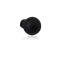GPF850061025 ZWART, MEUBELKNOP ROND 25MM/ HOOGTE 33MM